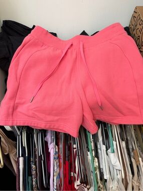 lululemon athletica Coral Pink Drawstring Athletic Shorts